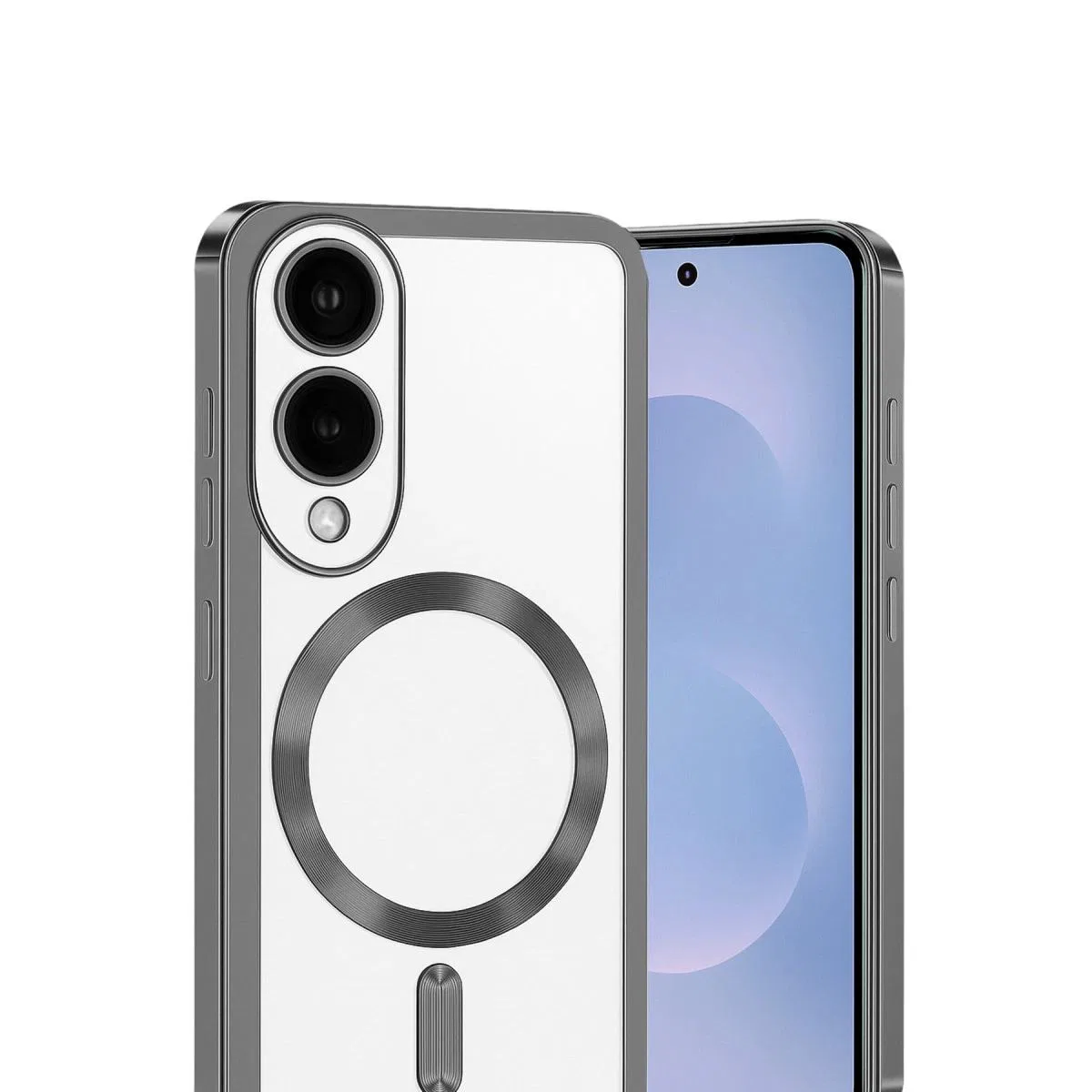 Samsung Galaxy S25 Edge Kross Magneticsafe Kapak - Titan Gri görsel 2