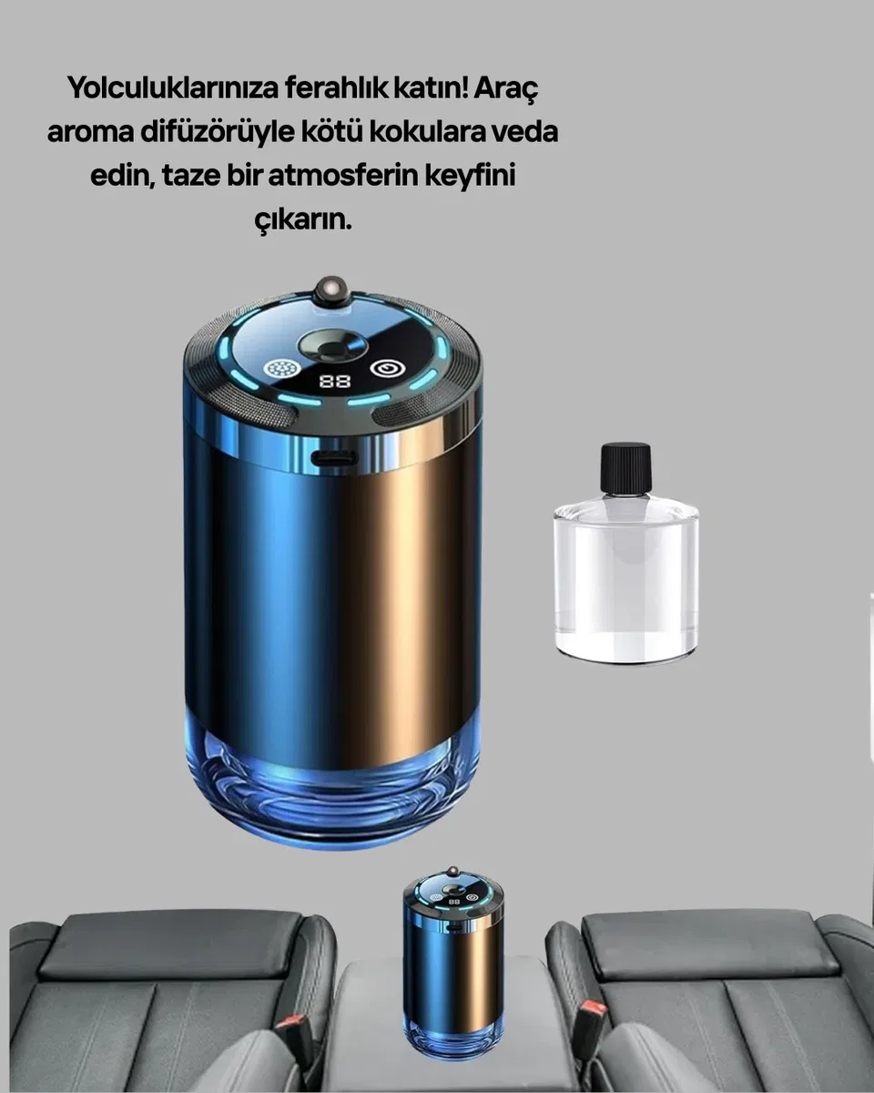 Yıldız Projeksiyonlu Araç İçi Atmosfer Difüzörü görsel 5