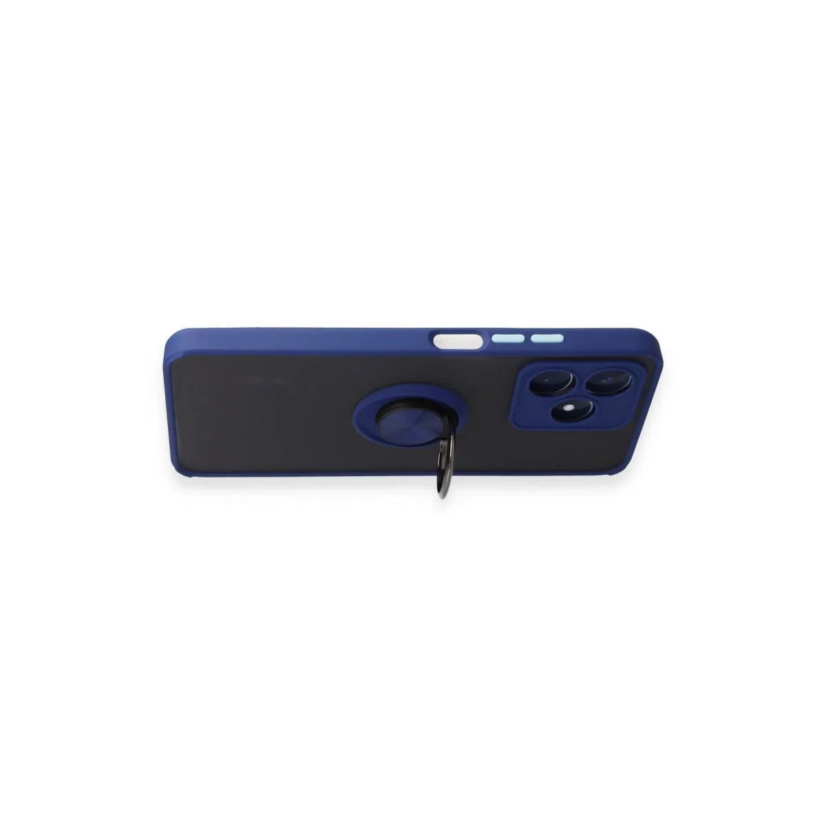 Realme C53 Kılıf Montreal Yüzüklü Silikon Kapak - Lacivert görsel 3