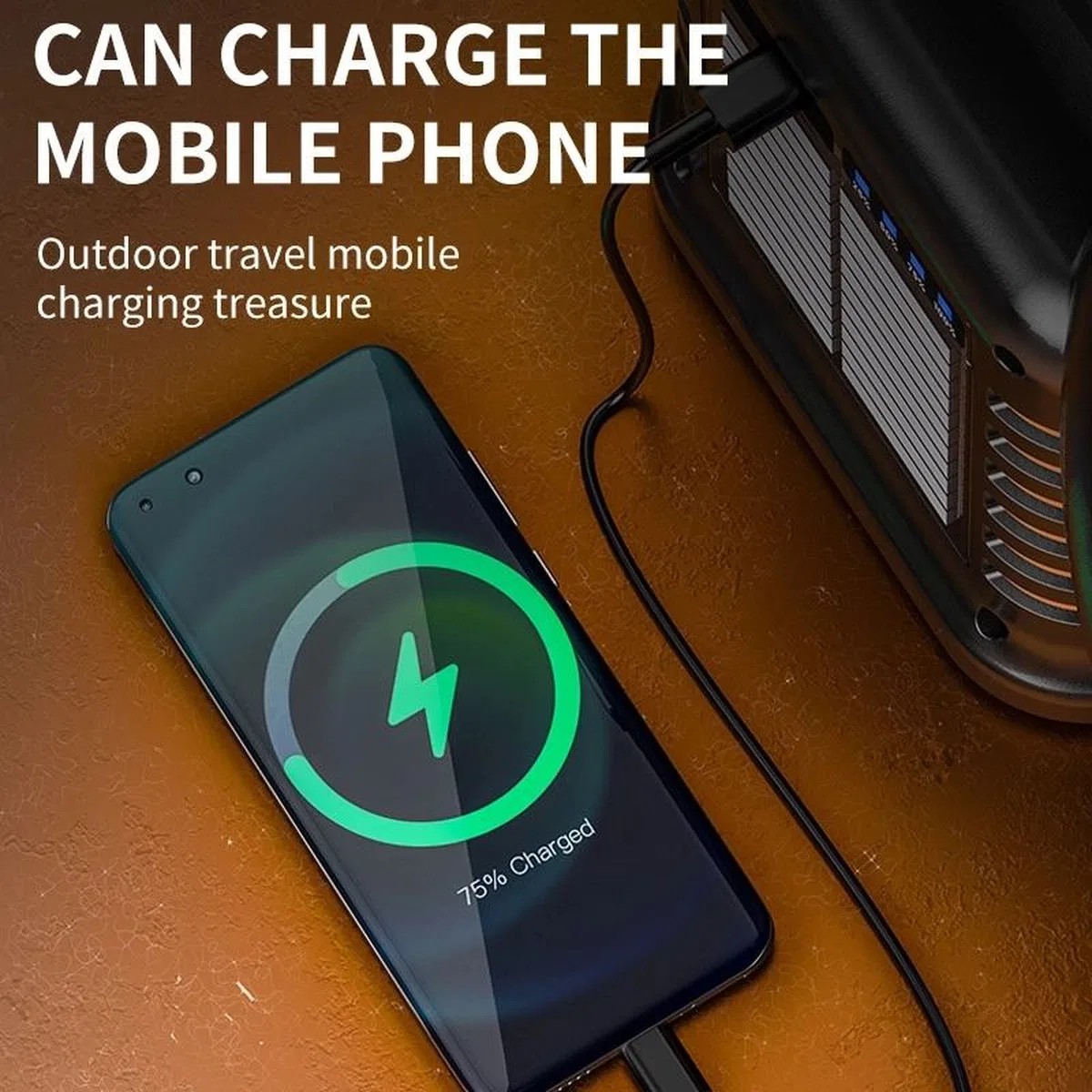 Wison Ws-4343 Çok Fonksiyonlu Powerbanklı Solar Şarjlı Kamp Lambası görsel 5