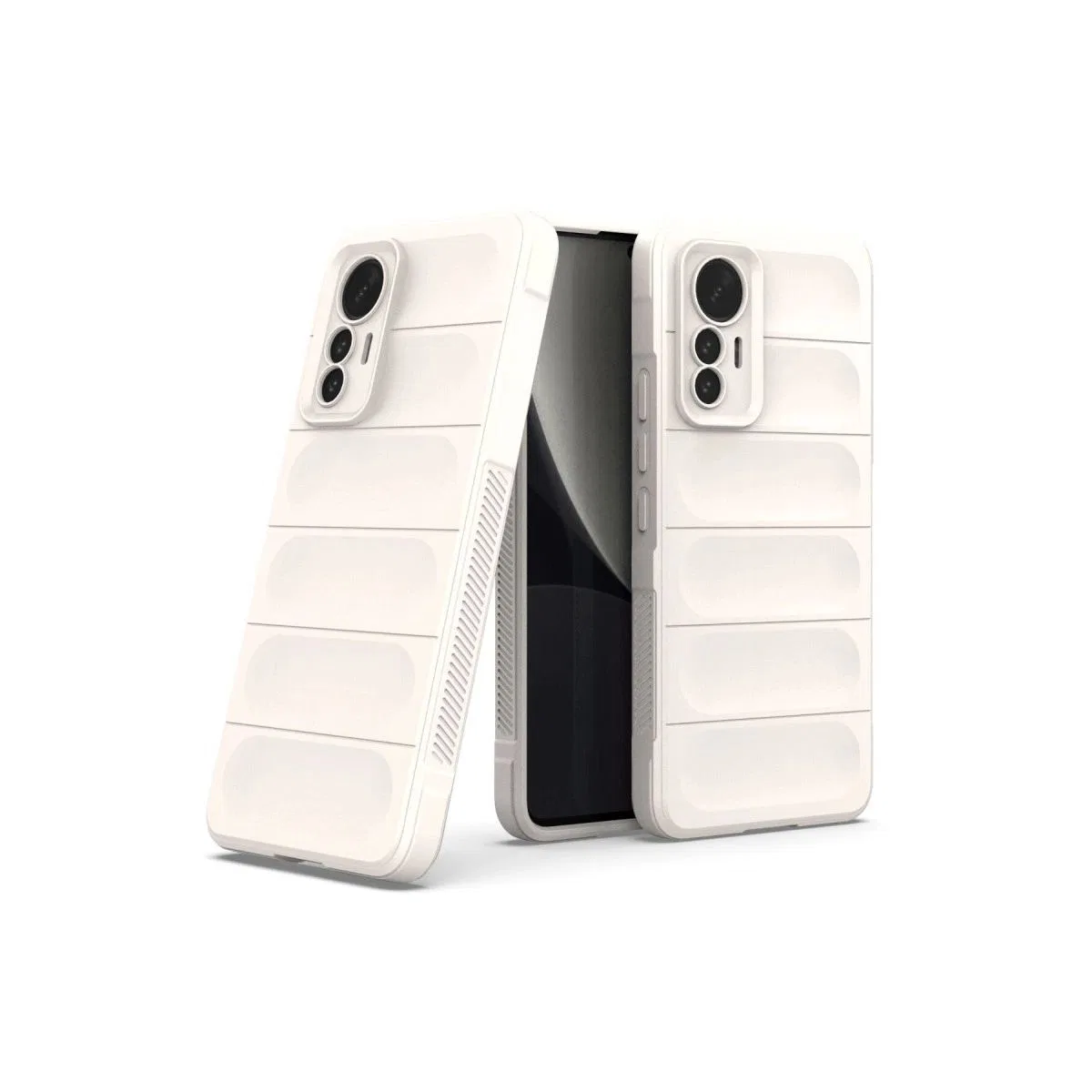 Xiaomi Mi 12 Lite Kılıf Optimum Silikon - Krem görsel 2