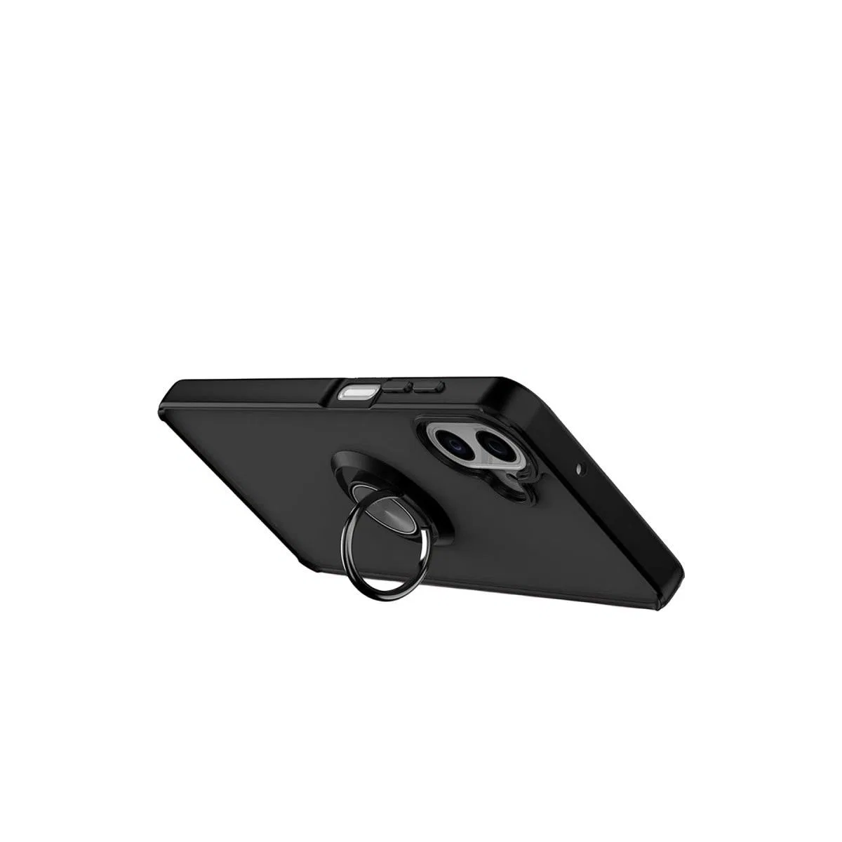 Samsung Galaxy A07 4g Montreal Yüzüklü Silikon Kapak - Siyah görsel 3