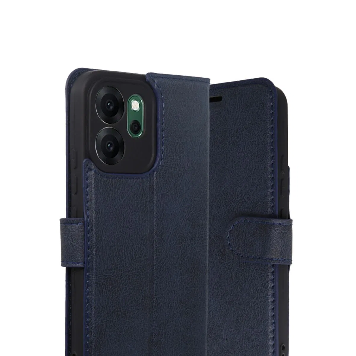 Oppo Reno 14f Trend S Plus Kapaklı Kılıf - Lacivert görsel 2