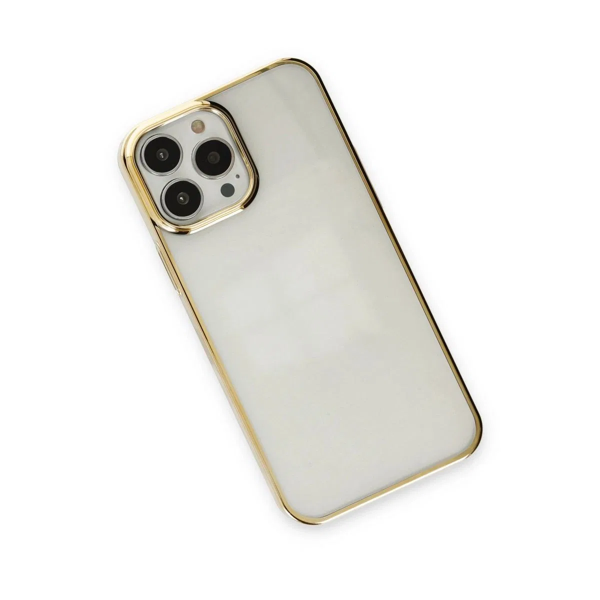 Apple İphone 13 Pro Max Kılıf Element Silikon - Gold görsel 3
