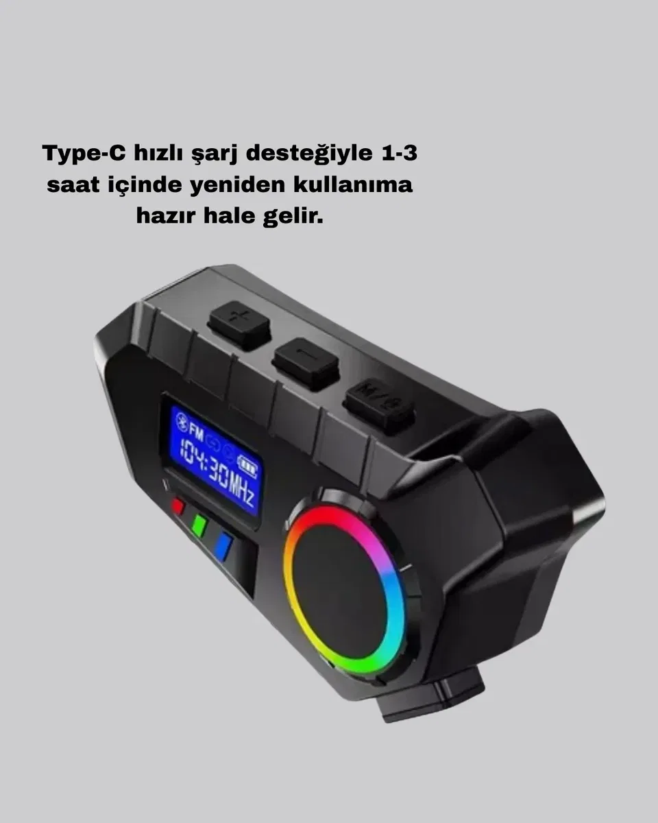 Bluetooth 5. 4 İntercom ve Alarmlı Disk Kilidi Seti Güçlü Ses ve Güvenlik görsel 2