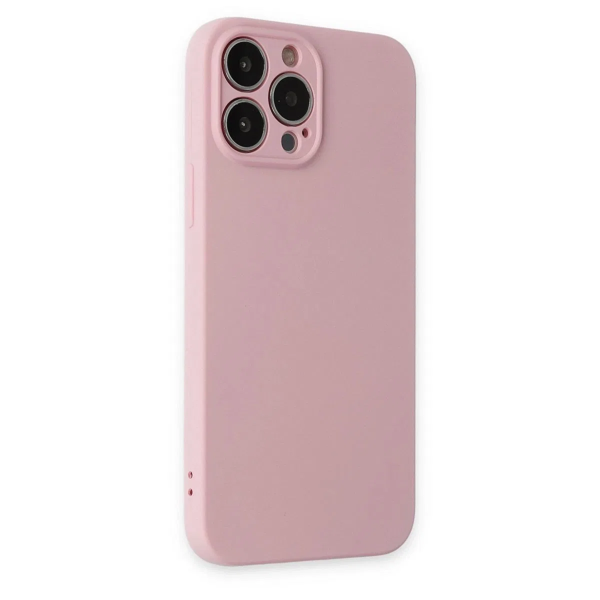 Apple İphone 13 Pro Kılıf Nano İçi Kadife Silikon - Pembe görsel 2