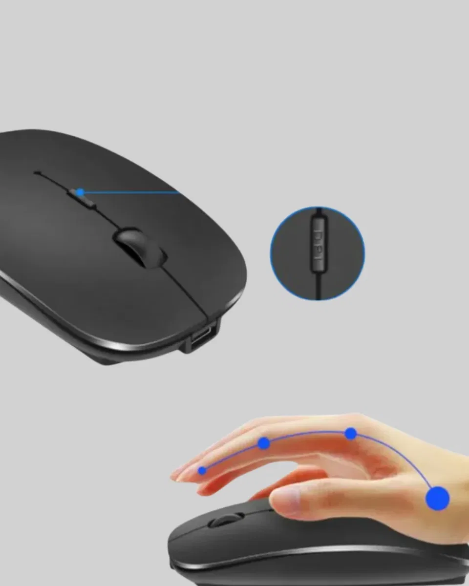 Sessiz ve Ergonomik Mouse – USB Bağlantılı ve DPI Ayarlı görsel 2