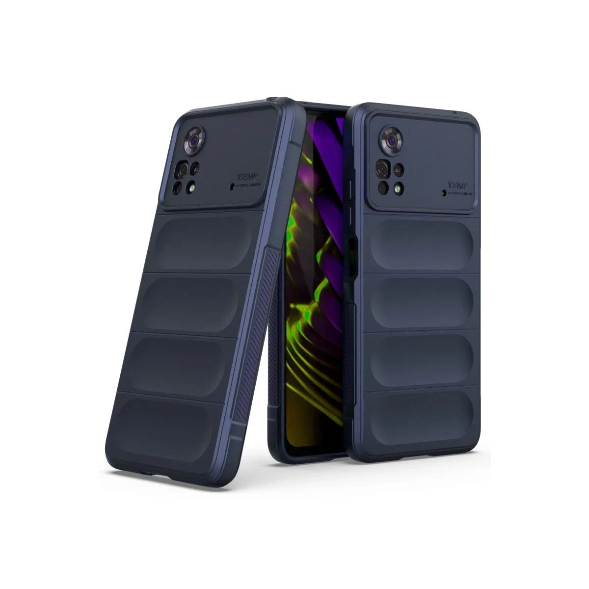 Xiaomi Poco X4 Pro 5g Kılıf Optimum Silikon - Lacivert görsel 2