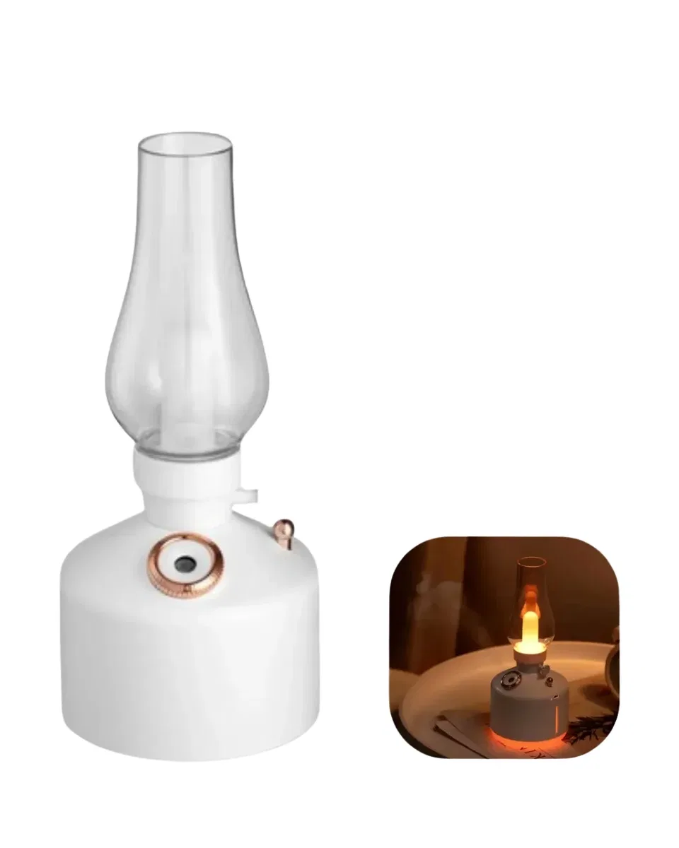 LED Işıklı Vintage Hava Nemlendirici Aromaterapi Difüzörü USB Şarjlı görsel 5