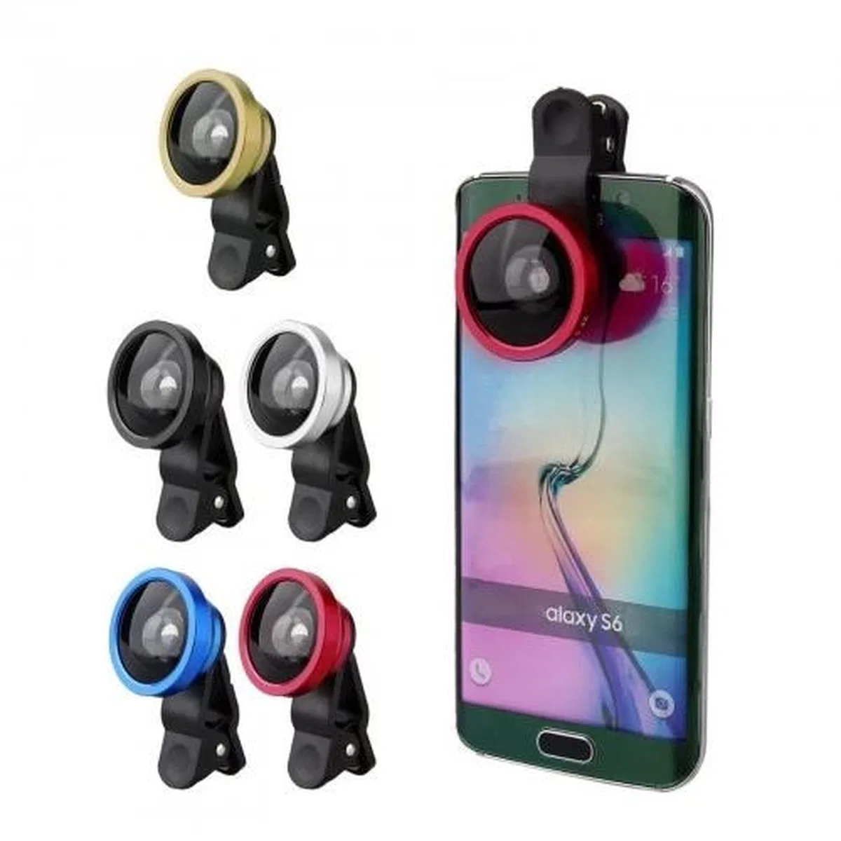 Süper Geniş Açı Özçekim Kamera Lens Iphone 5/5 S/6/6 Artı Samsung Galaxy Not 3, 5 görsel 7