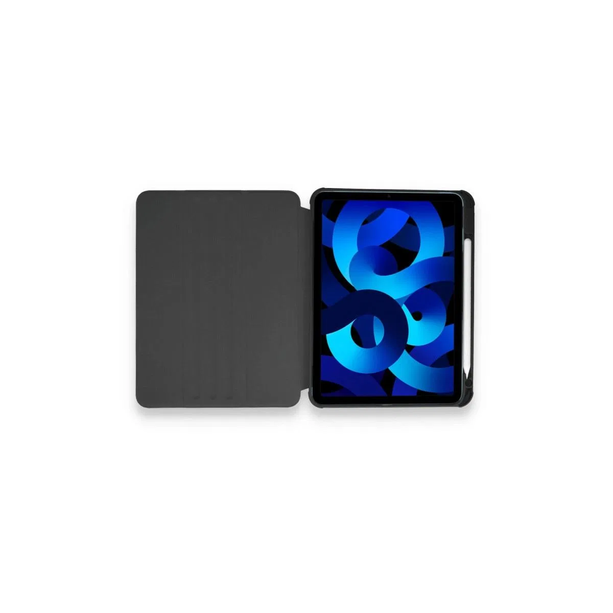 Apple İpad 10. 2 (7. nesil) Kılıf Ling 360 Kalemlikli Tablet Kılıf - Siyah görsel 5