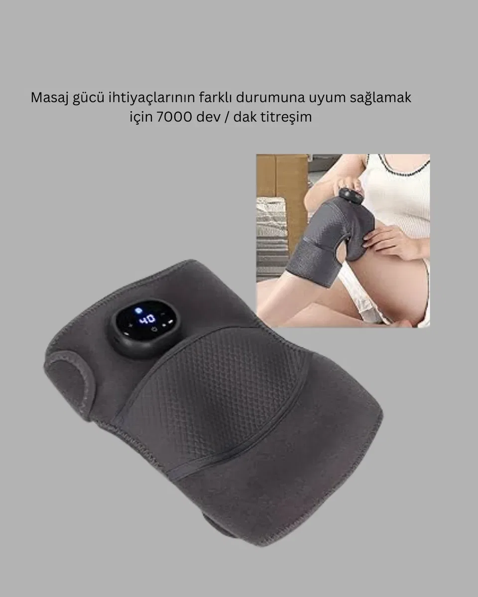 Diz ve Dirsek İçin Isıtmalı Masaj Dizlik Aparatı görsel 2