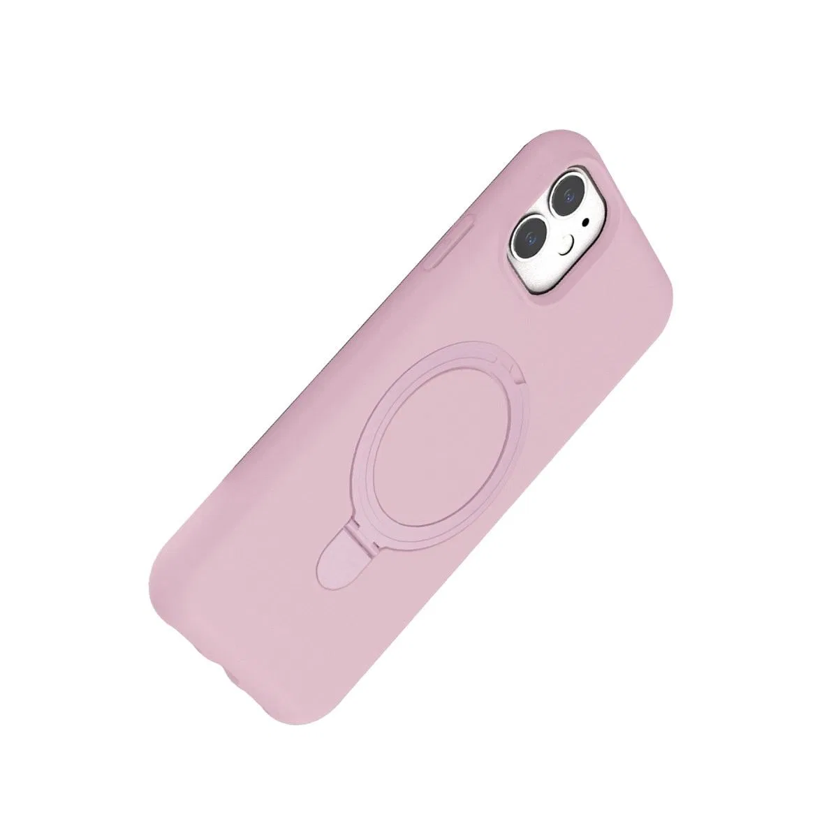 Apple İphone 11 Regal Magsafe Standlı Kapak - Açık Pembe görsel 3