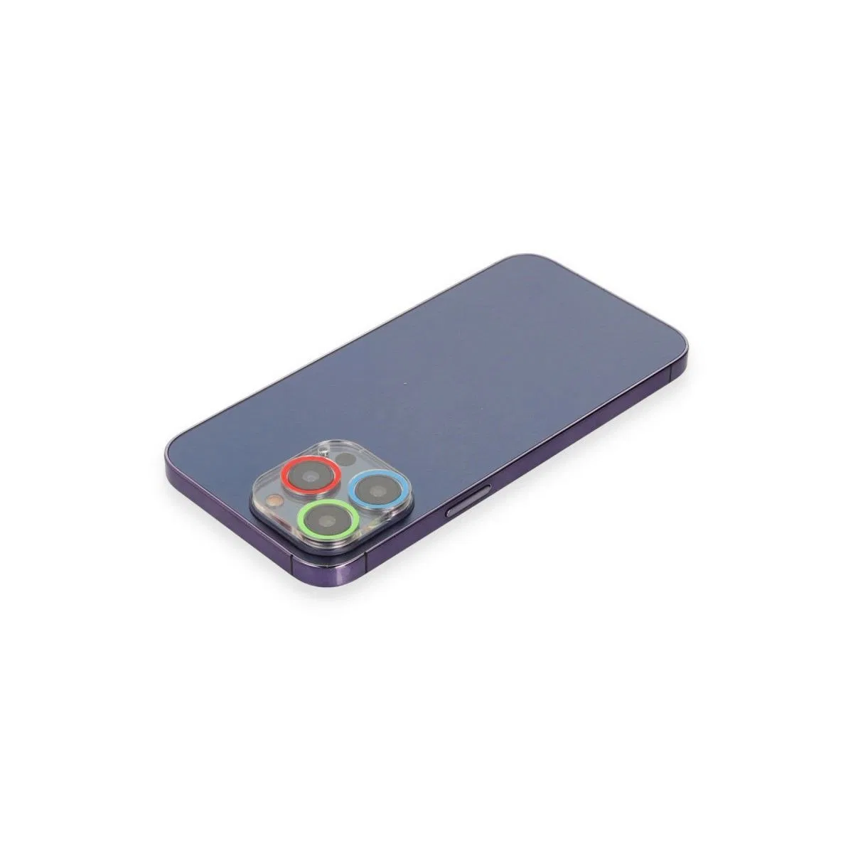 Apple İphone 13 Pro Max Renkli Kamera Lens Koruma Cam - Mavi-yeşil görsel 2