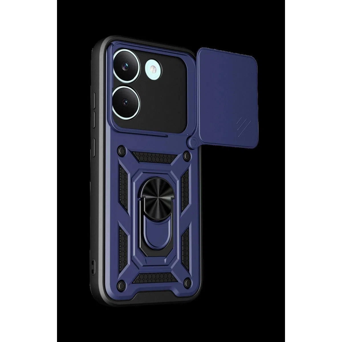Xiaomi Poco X8 Pro Pars Lens Yüzüklü Silikon - Lacivert görsel 2