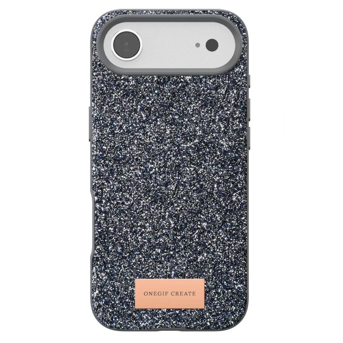 Onegif Apple İphone 17 Air Bright Simli Kapak - Gümüş görsel 4