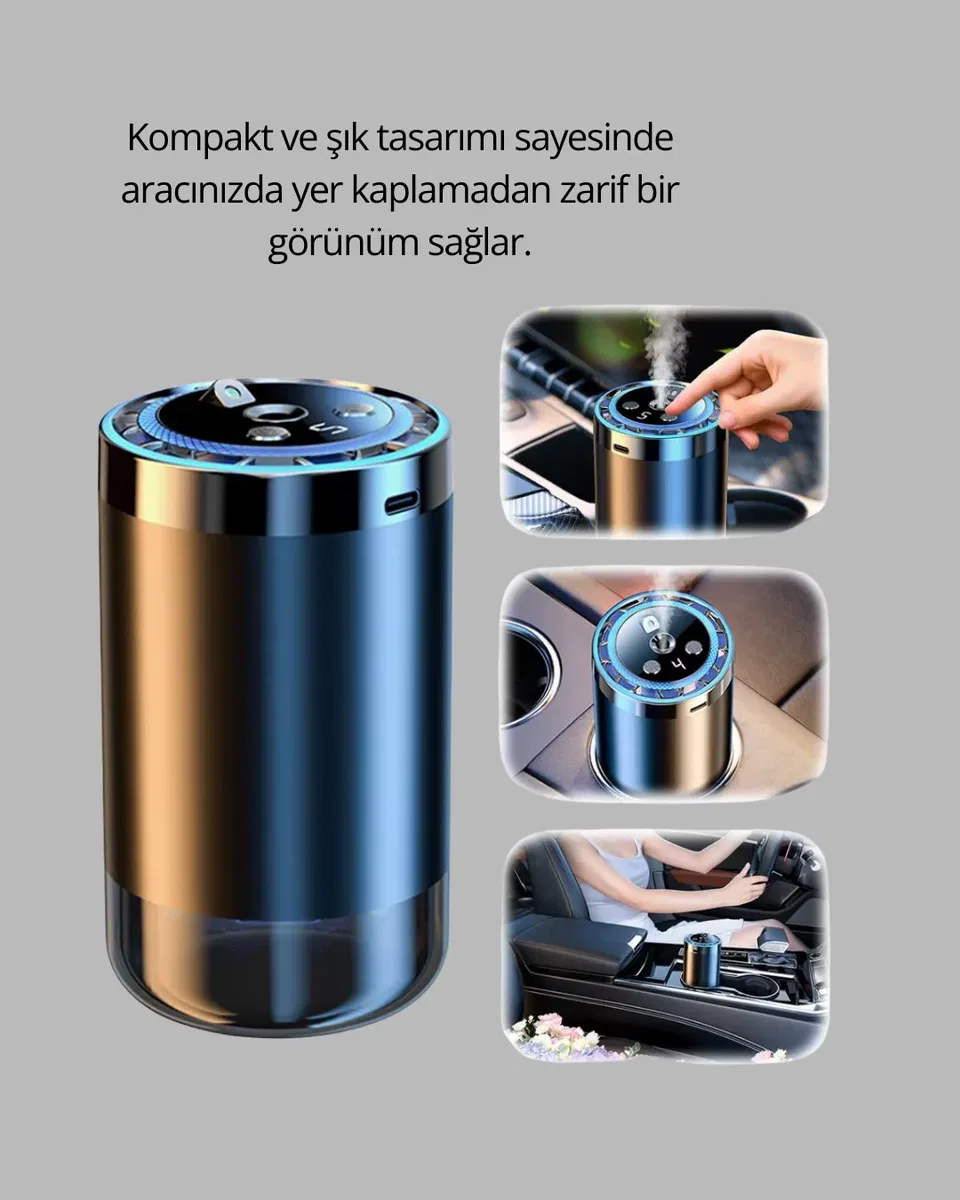 Yıldız Projeksiyonlu Araç İçi Atmosfer Difüzörü görsel 4