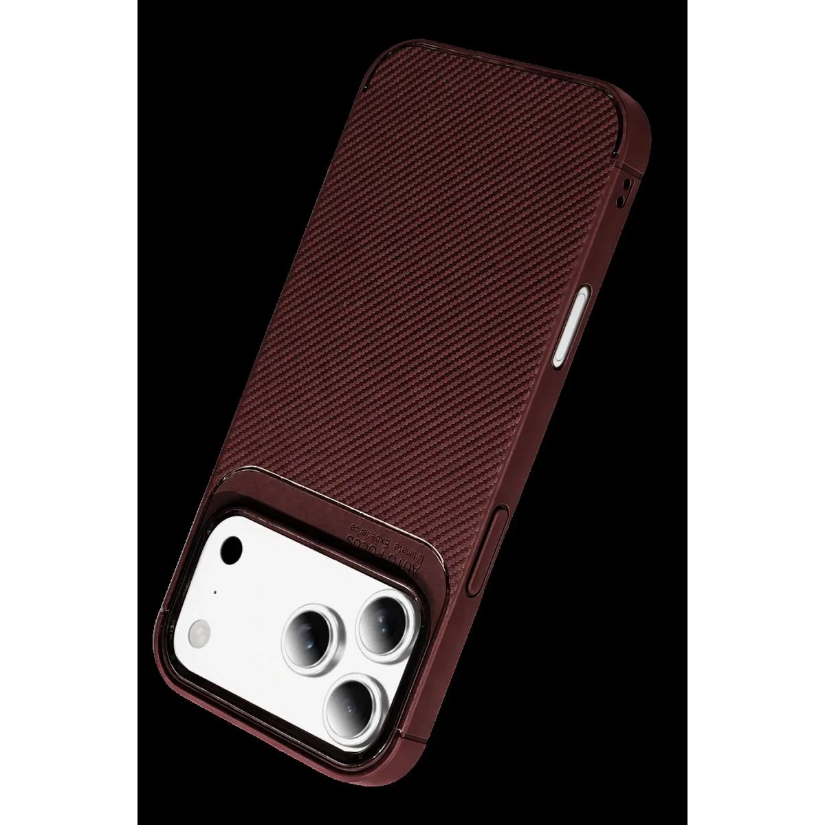 Newface Apple İphone 18 Pro Auto Focus Karbon Kapak - Bordo görsel 4