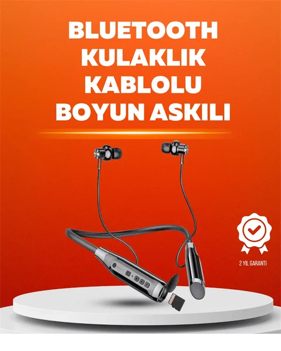 Manyetik Başlıklı Bluetooth Kulaklık – 120 Saat Şarjlı, Konforlu Tasarım görsel 2