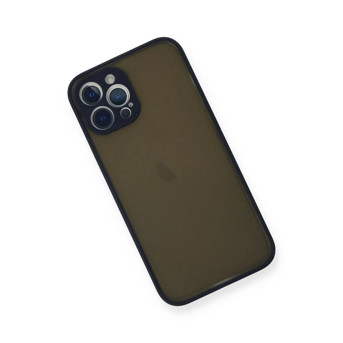 Apple İphone 12 Pro Kılıf Montreal Silikon Kapak - Lacivert görsel 3