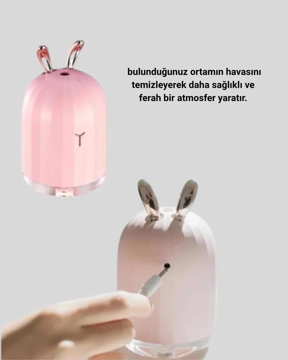 Aromaterapi Uyumlu Hava Nemlendirici – Ultrasonik Sessiz Difüzör görsel 4