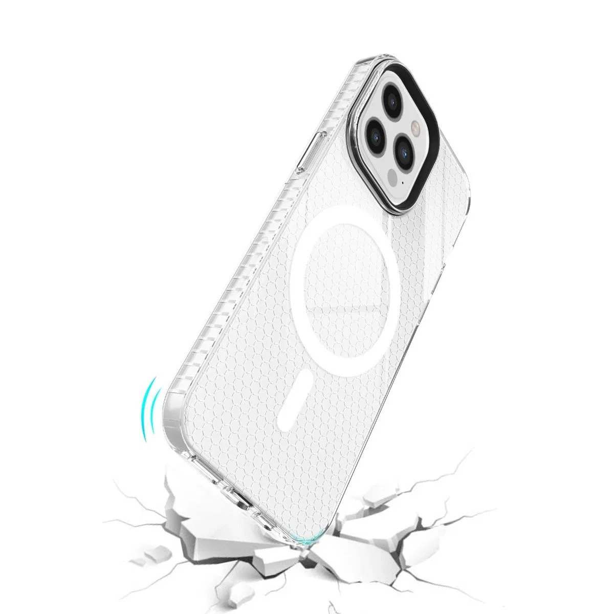 Apple İphone 12 Pro Max Kılıf Beta Magneticsafe Silikon - Şeffaf görsel 4