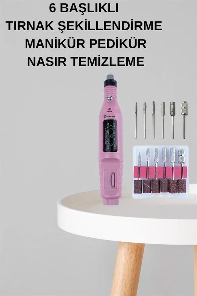 Manikür Pedikür Seti İkili Set El ve Ayak Bakımı Nasır Temizleme Protez Tırnak Çıkarma görsel 4