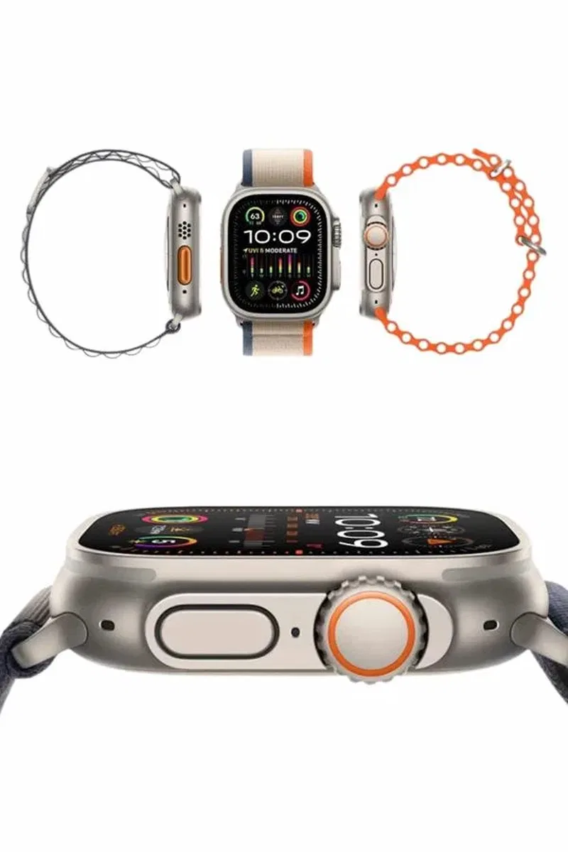 49mm Akıllı Saat Amoled Ekranlı Kadın Erkek Kol Saati Plastik Kordon görsel 3