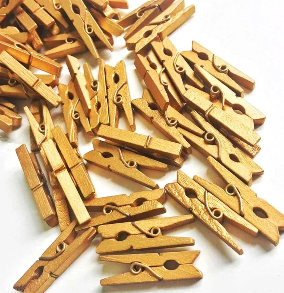 100'lü Gold Ahşap Mandal 2. 5cm (10'lu Paket-1000 Adet)