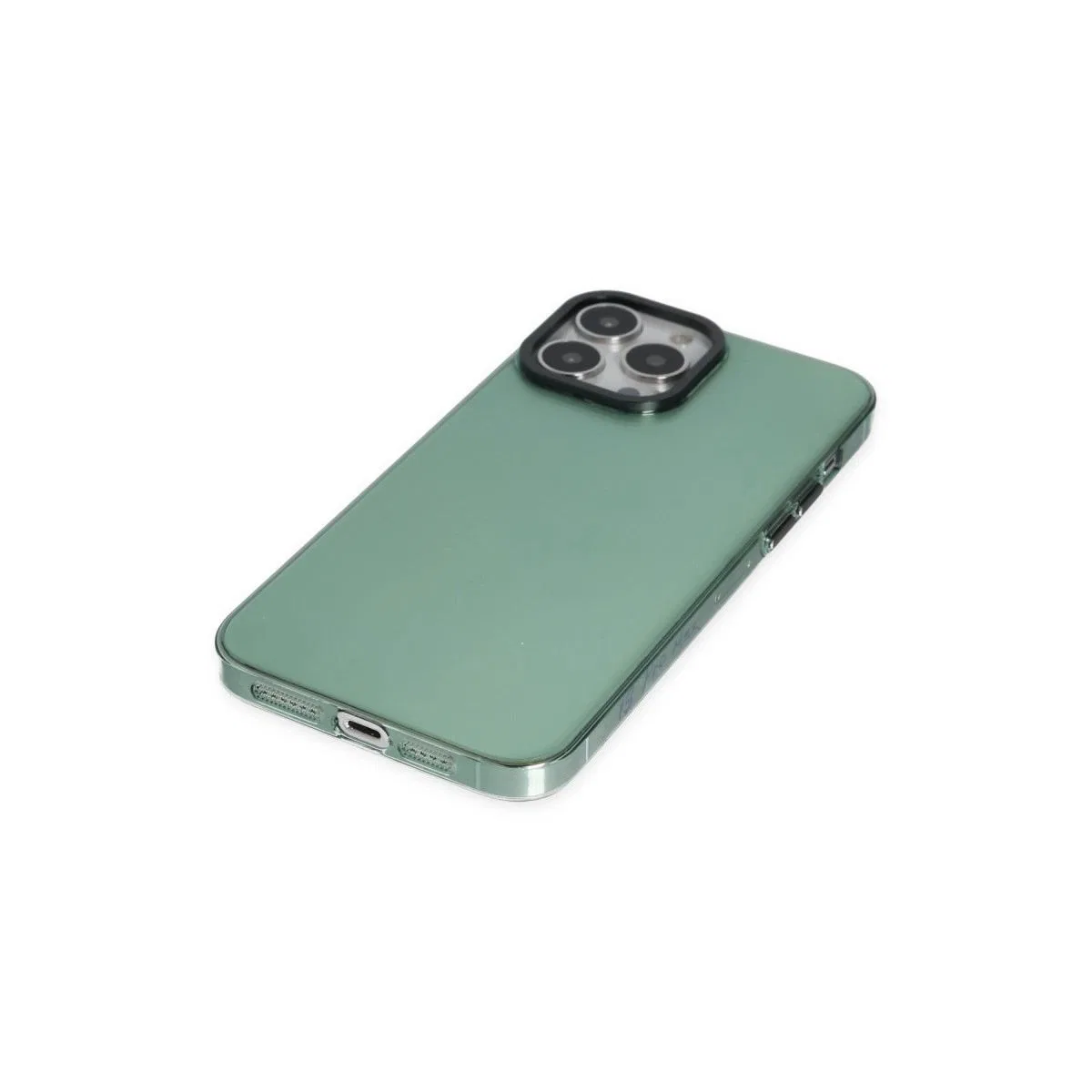 Apple İphone 14 Pro Kılıf Anka Pc Sert Metal Kapak - Yeşil görsel 3