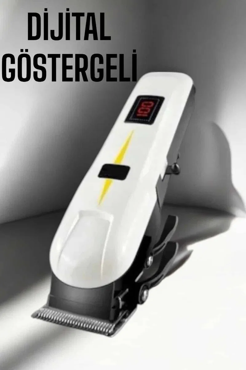Yeni Nesil Tıraş Makinesi Uzun Şarjlı Paslanmaz Çelik Bıçaklı görsel 2