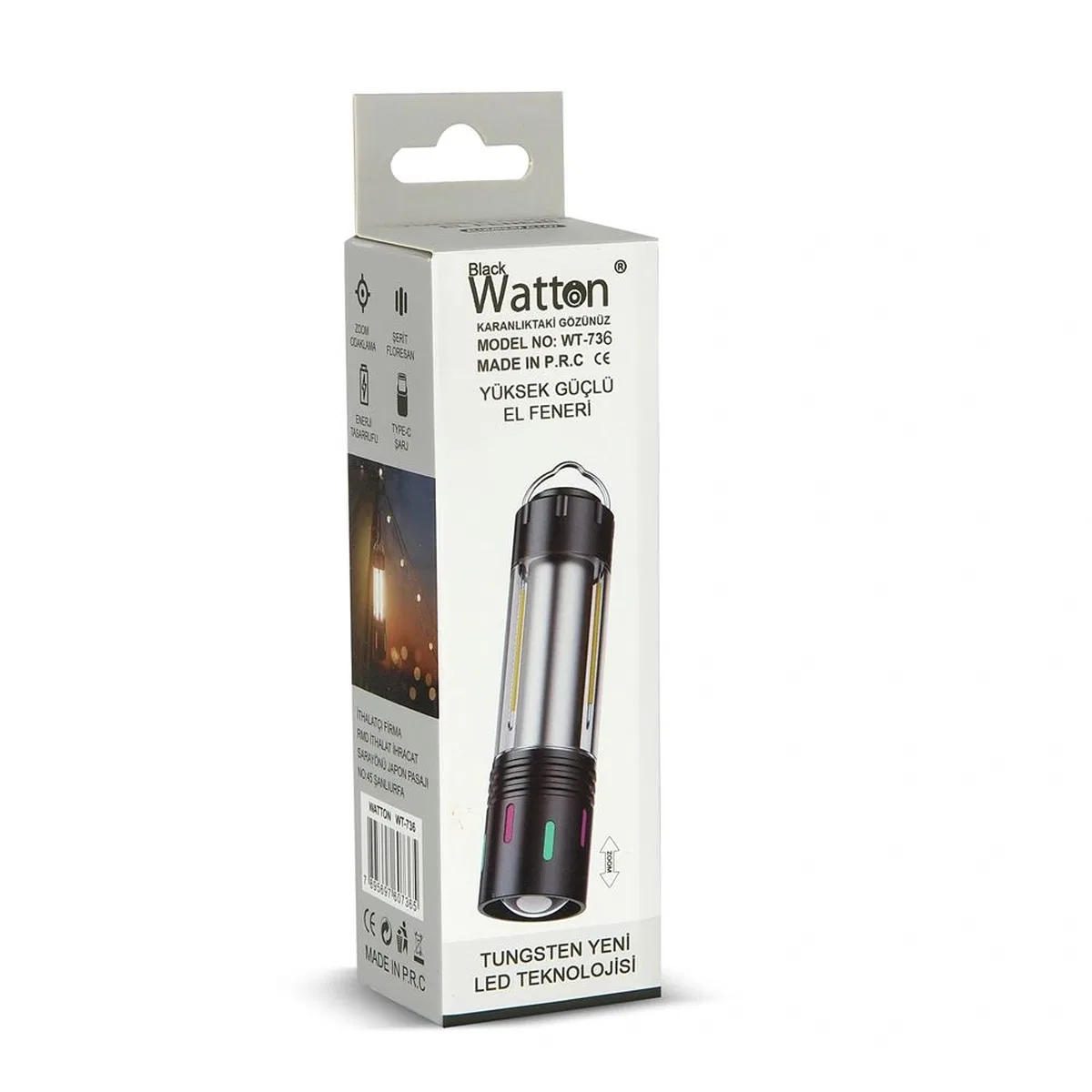 Tg Led Şarjlı Kamp Lambası Ortam Odak Aydınlatma Wt-736 görsel 8