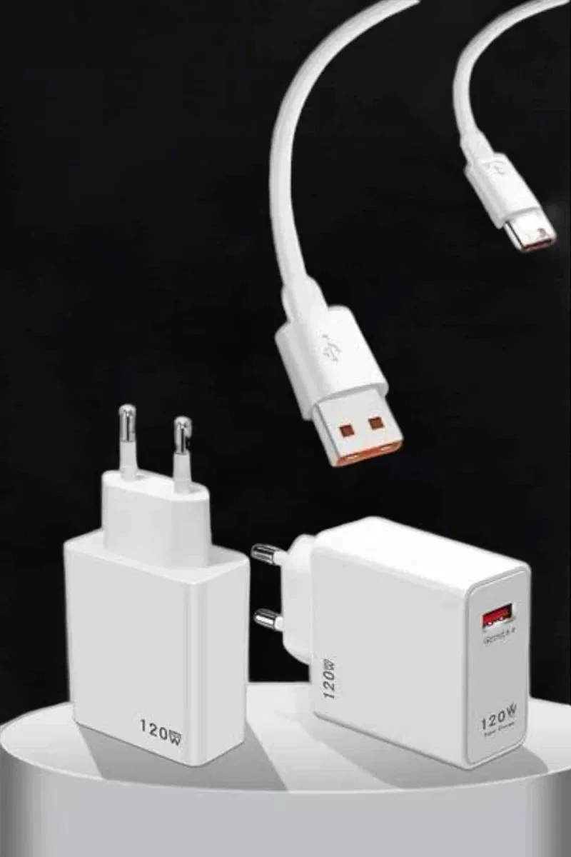 Type-c 120w Şarj Aleti Hızlı Şarj Turbo görsel 2