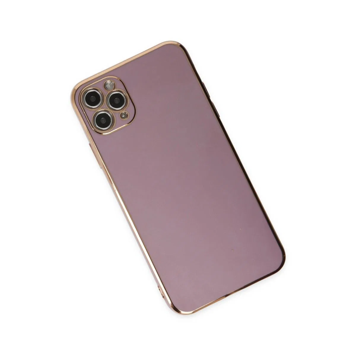 Apple İphone 11 Pro Max Kılıf Volet Silikon - Mor görsel 3