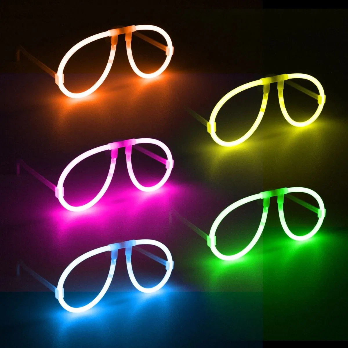 Neon Glow Fosfor Gözlük – Festival Parti (1239li Set) görsel 2