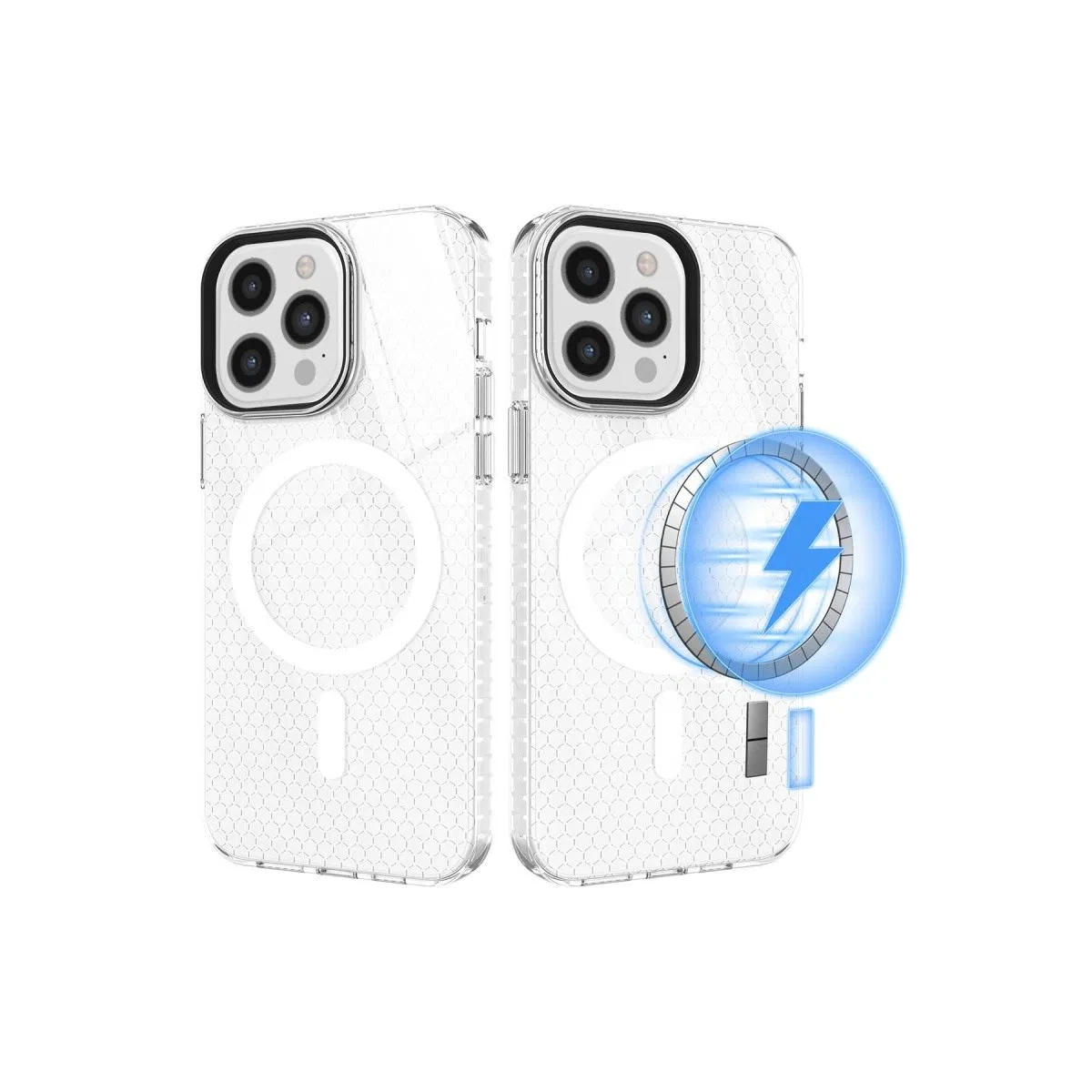 Apple İphone 12 Pro Max Kılıf Beta Magneticsafe Silikon - Şeffaf görsel 2
