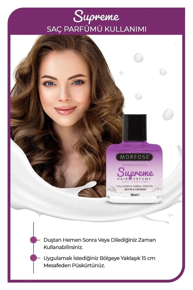 Supreme Saç Parfümü 100 ML - Mat ve Kuru Saçlar İçin - mrfs görsel 3