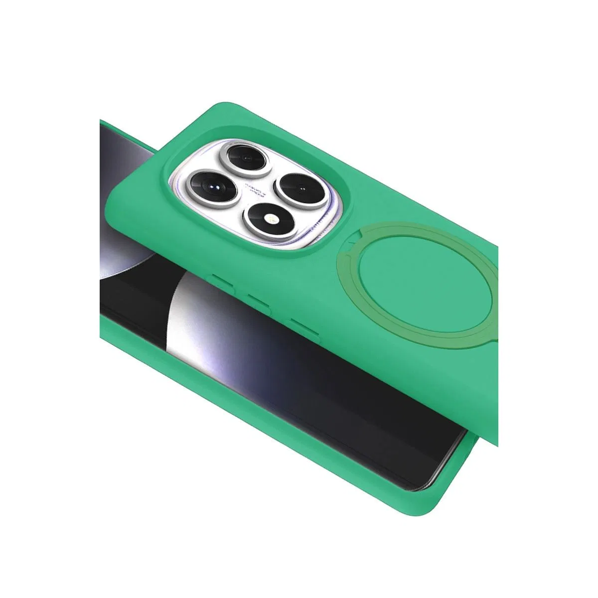 Xiaomi Redmi Note 14 Pro 4g Regal Magsafe Standlı Kapak - Yeşil görsel 4
