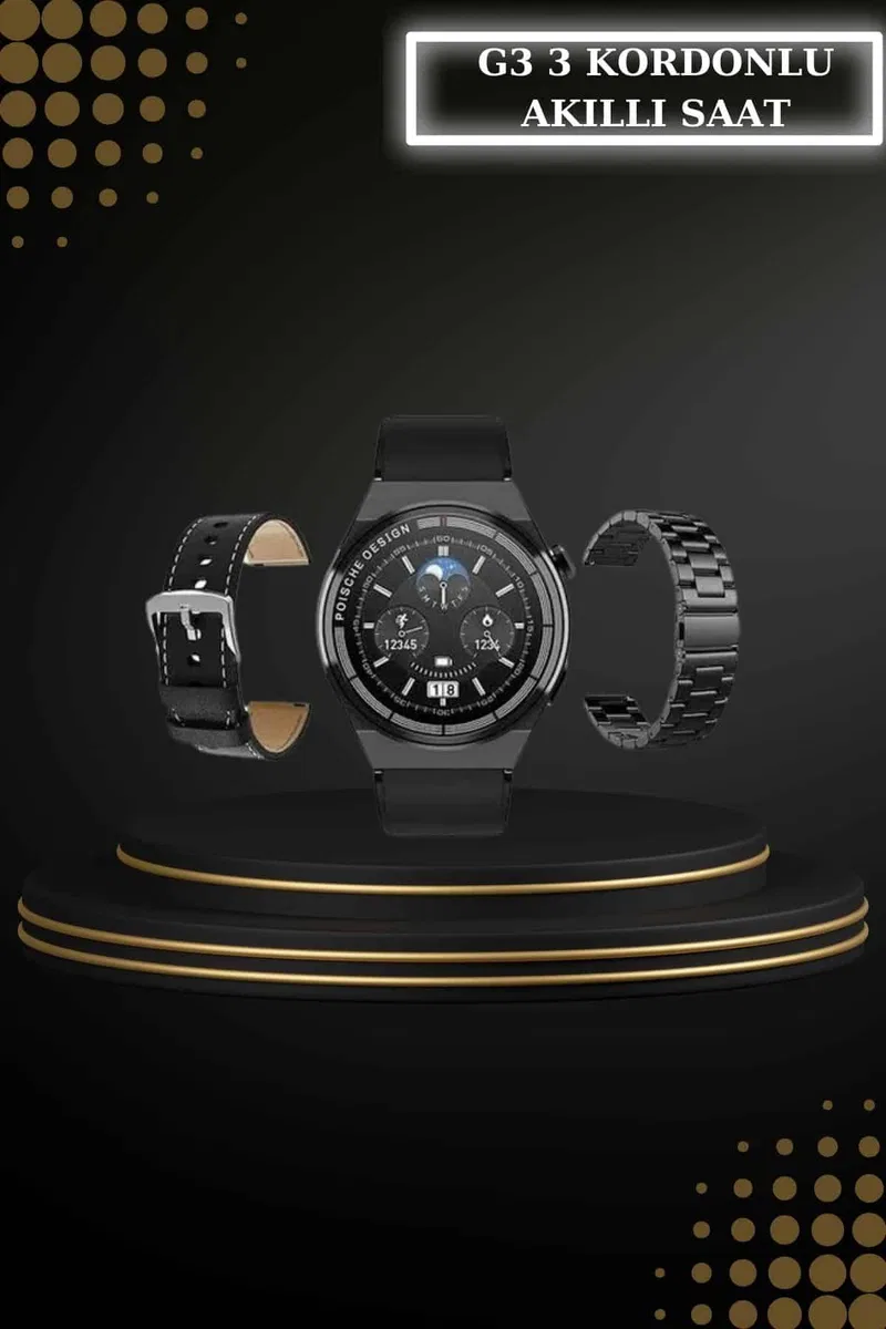 Kablosuz Bluetooth Kulaklık ve Kordon Hediyeli Akıllı Saat Nabız Ölçer Uzun Pil Ömrü görsel 5