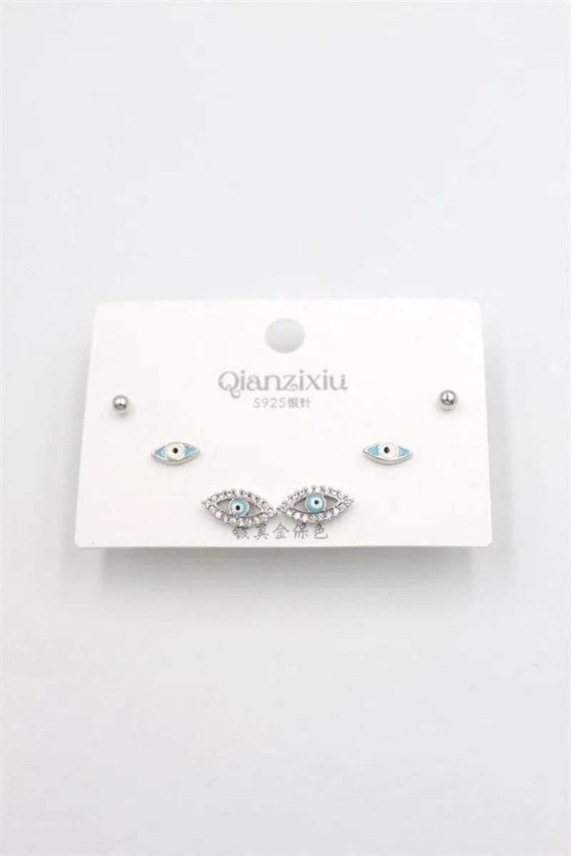Çoklu Set Küpe - Gümüş
