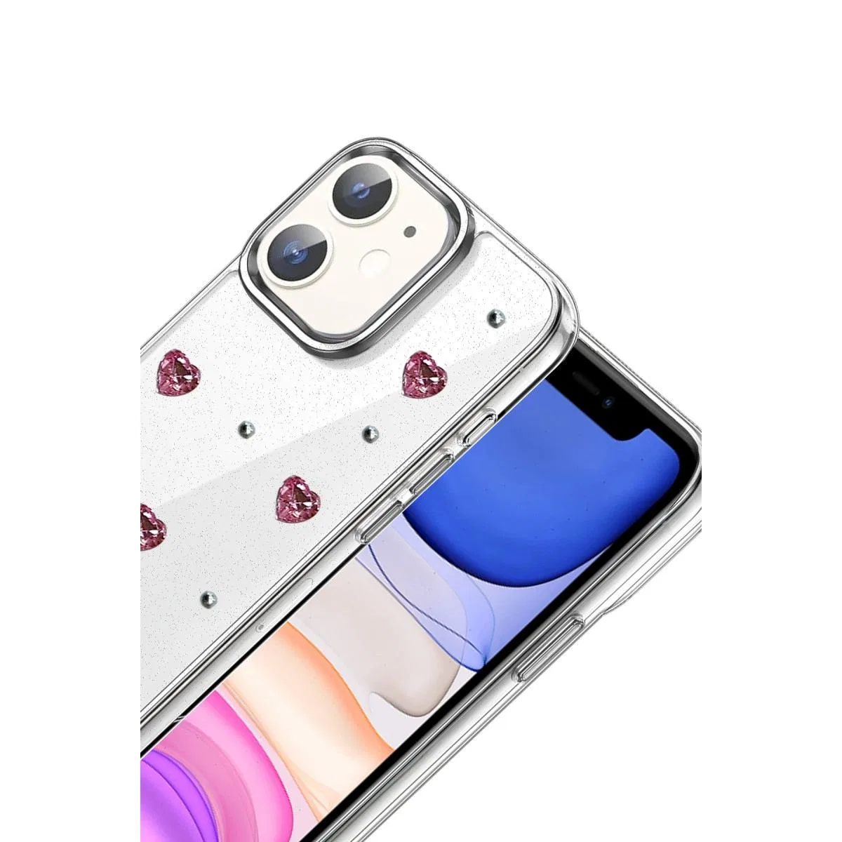 Apple İphone 12 Fiyonk Desenli Kapak - Desen 3 görsel 2