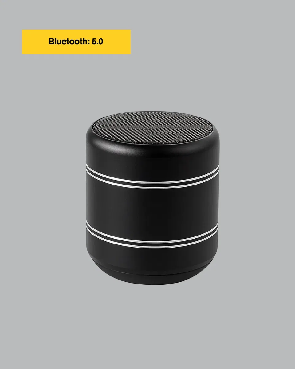 Kompakt Silindir Metal Bluetooth Hoparlör 400 mAh Uzun Pil TWS Destekli görsel 2