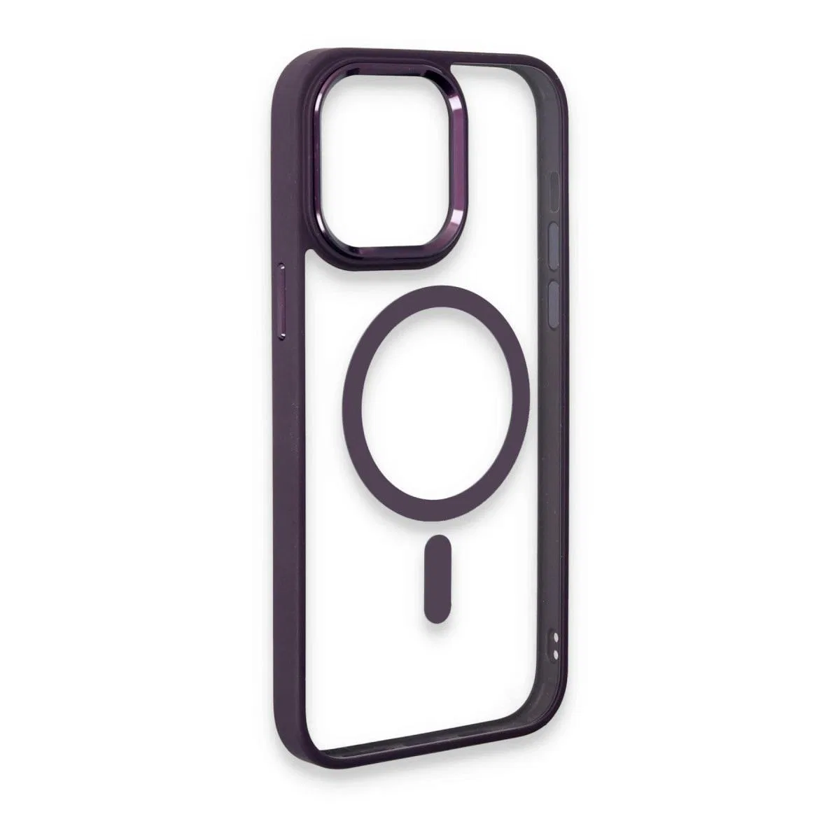 Apple İphone 15 Pro Max Kılıf Room Magneticsafe Silikon - Derin Mor görsel 4