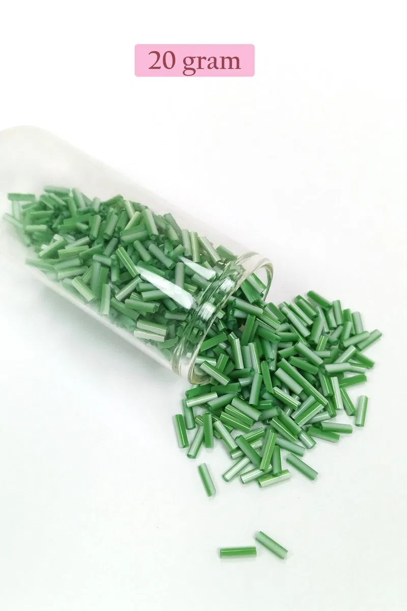 Uzun Boru Kesme Boncuk Çap 2mm Uzunluk 10 mm - 4 Renk - Toplam 80 Gram - BNC431 görsel 4