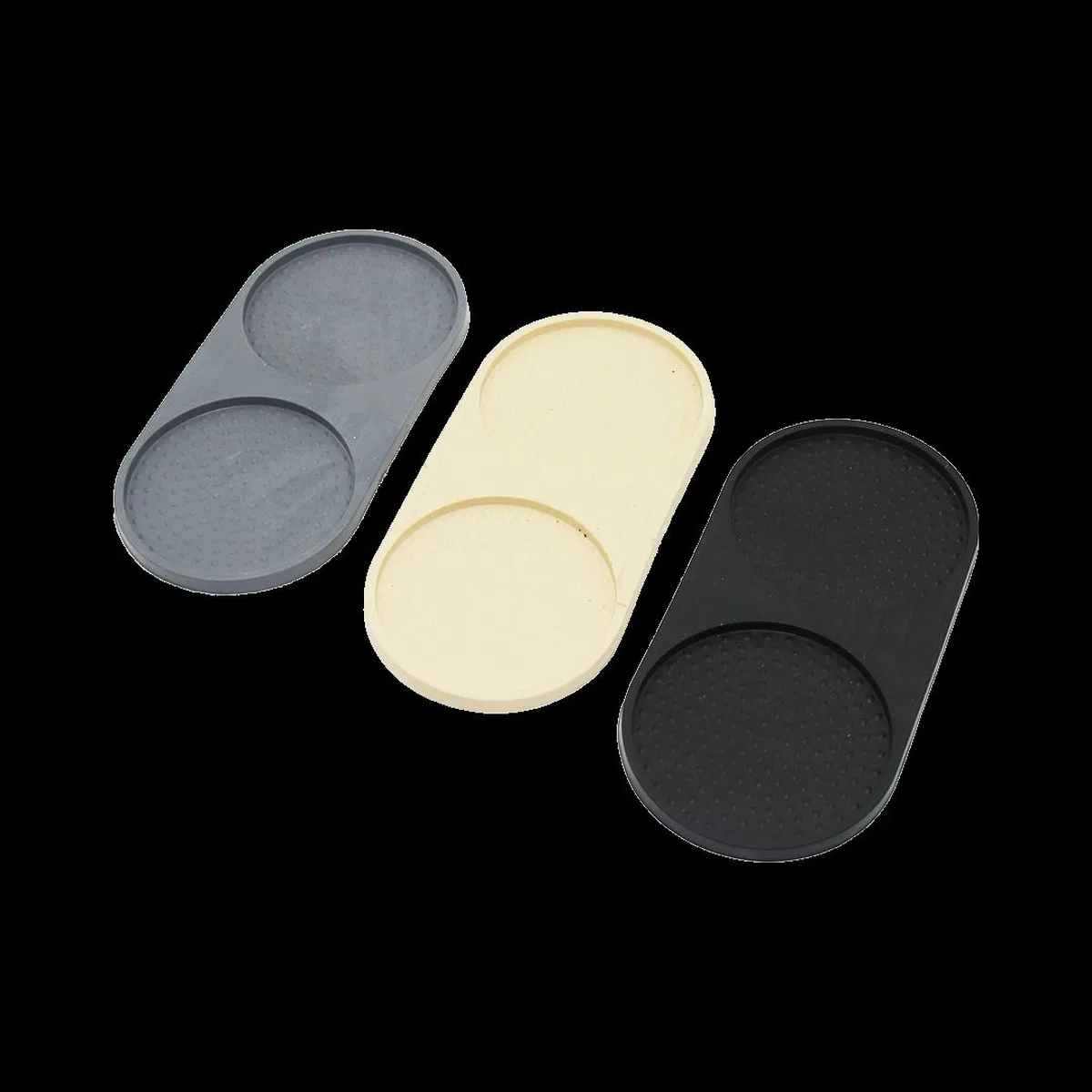 2 Bölmeli Oval Silikon Yağdanlık ve Sabunluk 12x24. 5 cm görsel 2