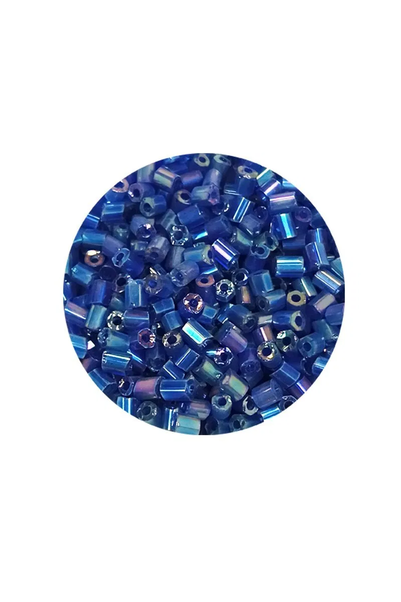 Kesme Cam Boncuk 2mm - 60 Gram - Koyu Mavi - BNC392 görsel 2