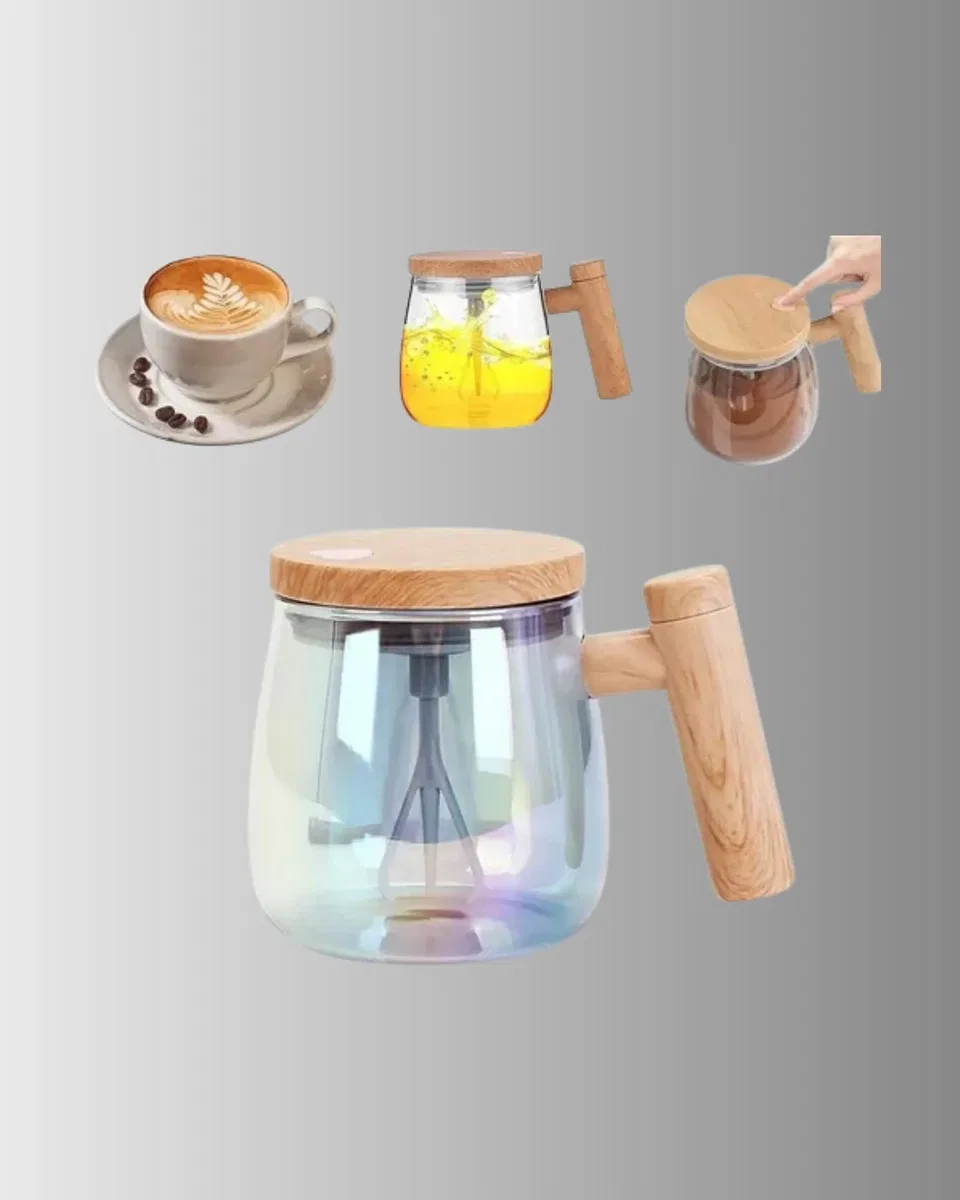 IP6 Su Sızdırmaz Şarjlı Kupa 3D Karıştırma, 400 ml Yeni Nesil görsel 4