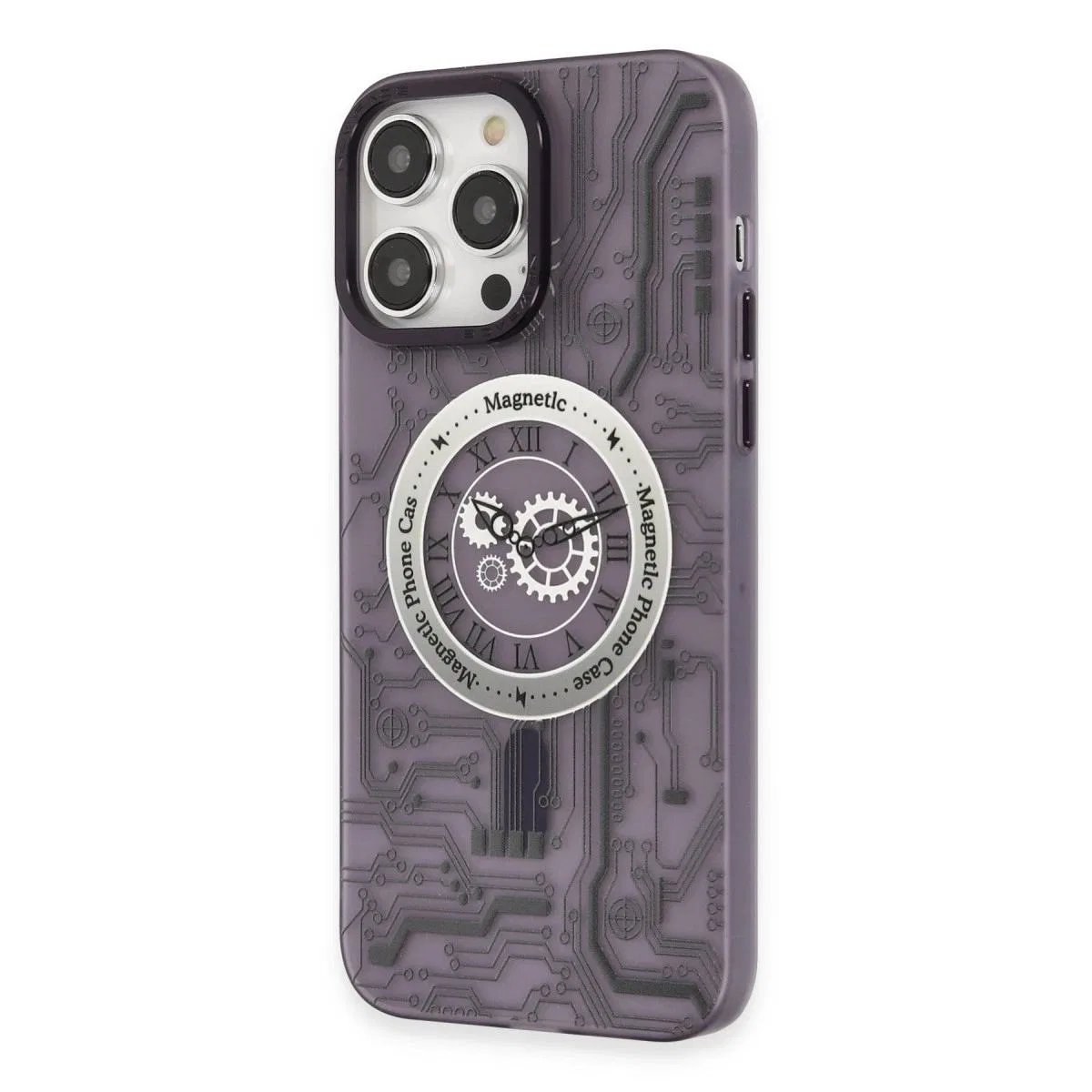 Apple İphone 14 Pro Kılıf Apollo Magneticsafe Desenli Kapak - Apollo Mor - 5 görsel 2