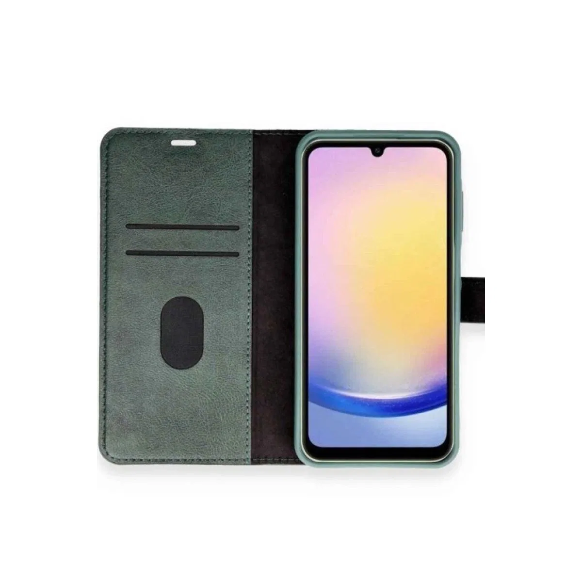 Samsung Galaxy A05s Kılıf Trend S Plus Kapaklı Kılıf - Yeşil görsel 4
