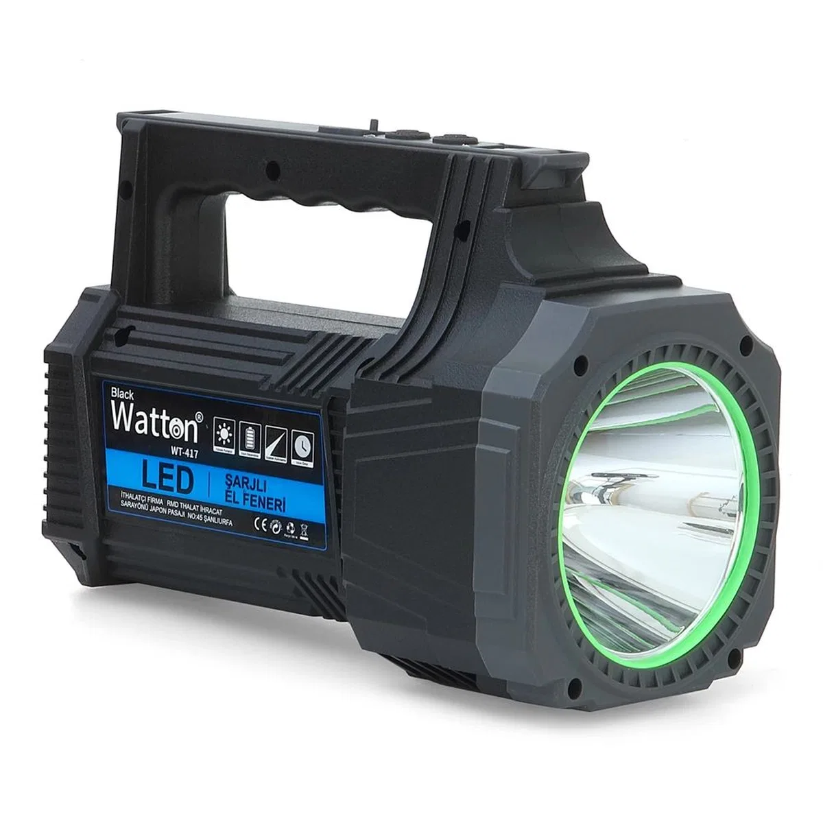 Led Şarjlı El Feneri 25w Wt-417 görsel 4